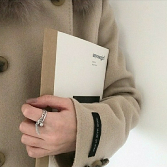 Double Layer Adjustable Tassel Ring - Picture 2 of 2